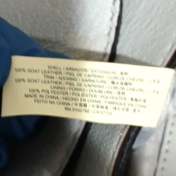 Kate Spade Leather Handbag Tassel Morter Pratt Street Rianne Neutral Gray White - Picture 12 of 12